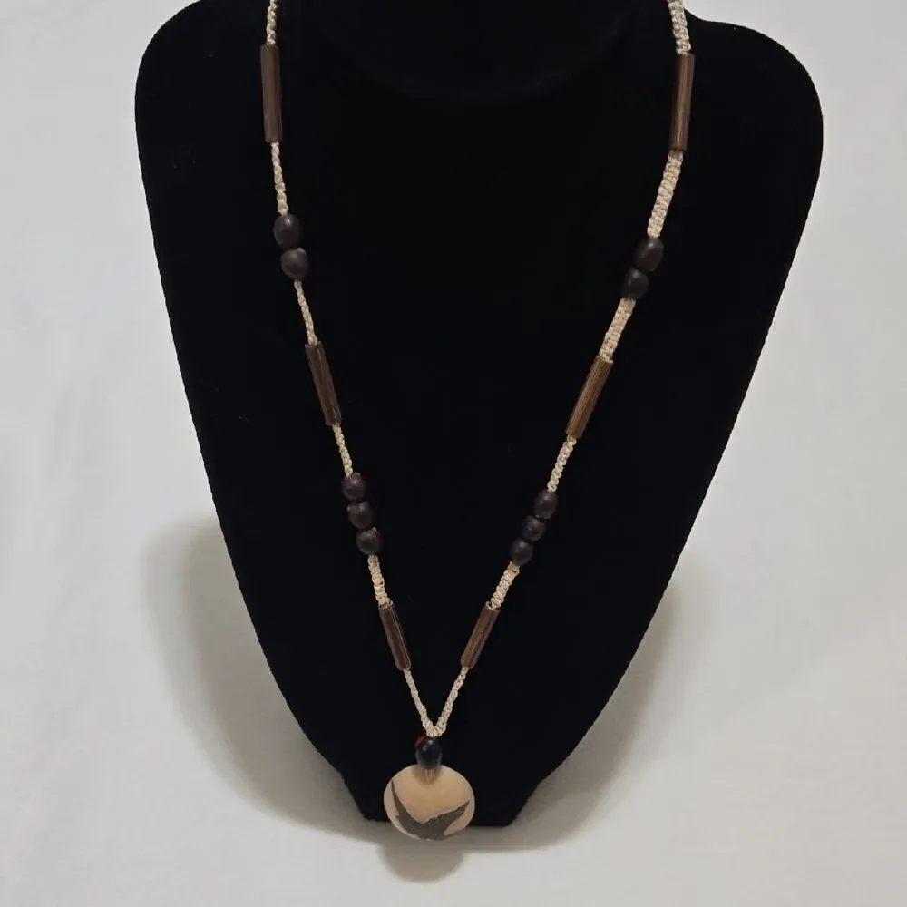 Native Hand Carved Necklace